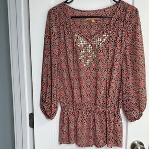 Ellen Tracy Patterned Top